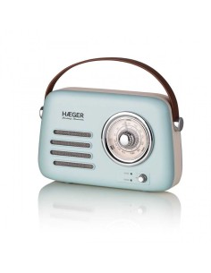 Radio Haeger RBBLU002A, Retro, bluetooth, celeste