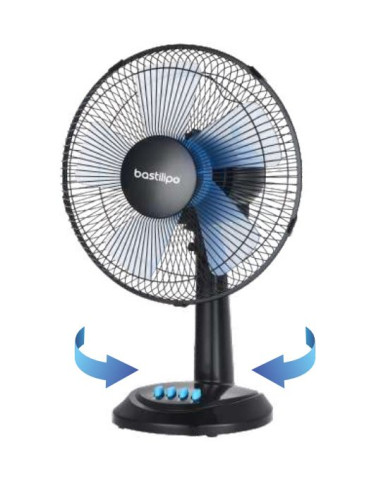 Ventilador Mesa Bastilipo ROCHE, 5 ASPAS, 30CM, 35