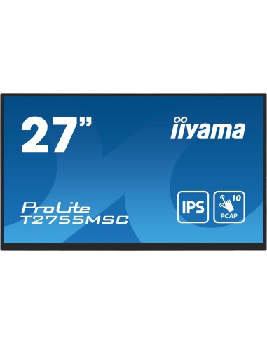 ProLite T2755MSC-B1 pantalla para PC 68,6 cm (27) 1920 x 1080 Pixeles Full HD LED Pantalla táctil Mesa Negro