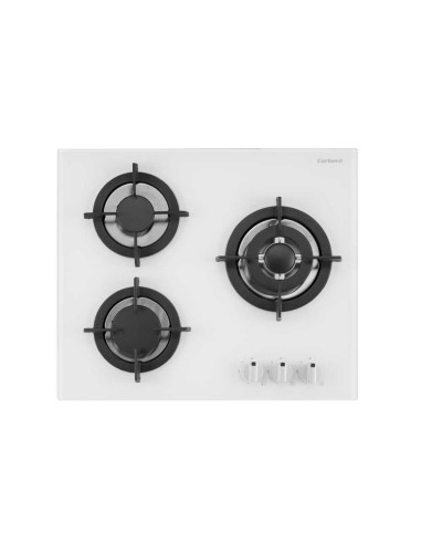 Encimera Corbero CPCGY2313W 3f cristal blanco H