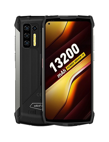 Armor 13 173 cm (6.81) SIM doble Android 11 4G USB Tipo C 8 GB 256 GB 13200 mAh Negro