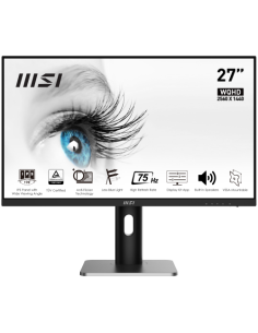 MSI MONITOR PRO MP273QP. 27 (69 CM) FRAME LESS. 2560x1440 (WQHD). 75HZ. NEGRO