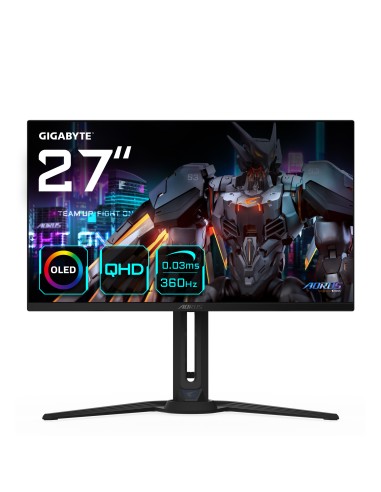 Monitor de juego AORUS FO27Q3 OLED de 27" - 2560 x 1440 (QHD) 360Hz 003ms KVM 250 cdm? FreeSync Premium Pro DisplayHDR True Blac