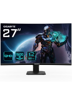 GS27QC 27 Monitor de Juego Curvo QHD - 2560 x 1440 (QHD) 1500R 165Hz 1ms 250 cdm2 FreeSync Premium HDR Ready HDMI 2.0 Displaypor