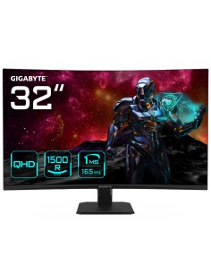 GS32QC 31.5 Monitor de Juego Curvo QHD - 2560 x 1440 (QHD) 1500R 165Hz 1ms 300 cdm2 FreeSync Premium HDR Ready HDMI 2.0 Displayp