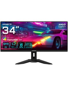 M34WQ 34" Monitor de Juego WQHD - 3440 x 1440 (WQHD) 144Hz 1ms 400 cdm2 FreeSync Premium DisplayHDR400 HDMI 2.0 Displayport 1.4