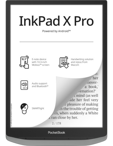 InkPad X Pro lectore de e-book Pantalla t?ctil 32 GB Wifi Gris