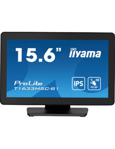 ProLite T1633MSC-B1 pantalla para PC 396 cm (15.6) 1920 x 1080 Pixeles Full HD LCD Pantalla t?ctil Negro