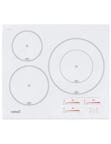 Inducci?n Cata INSB6030WH 3 Zonas Cristal Blanco